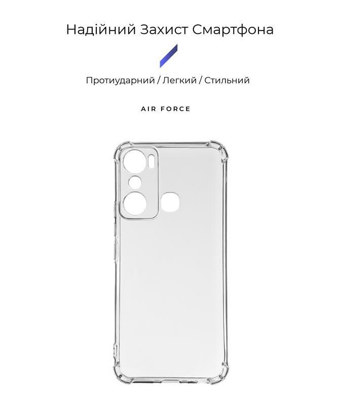 Чехол-накладка Armorstandart Air Force для Infinix Hot 20i (X665E) Camera cover Transparent (ARM66429)