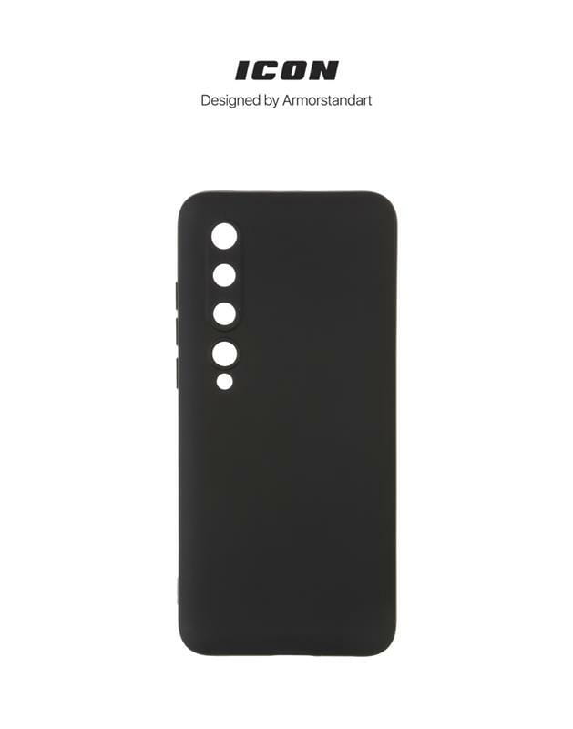 Чехол-накладка Armorstandart Icon для Xiaomi Mi 10/Mi 10 Pro Camera cover Black (ARM67486)