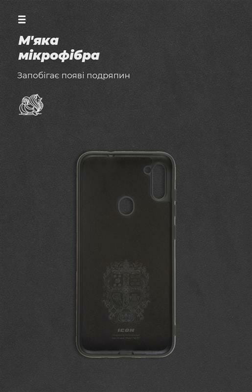 Чехол-накладка Armorstandart Icon для Samsung Galaxy A11 SM-A115/M11 SM-M115 Camera cover Black (ARM67489)
