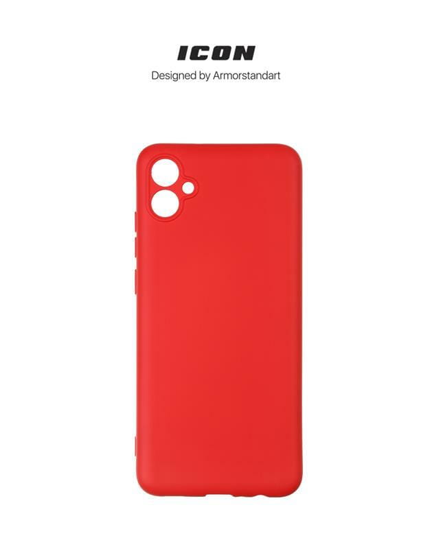 Чехол-накладка Armorstandart Icon для Samsung Galaxy A04e SM-A042/M04 SM-M045/F04 SM-E045 Camera cover Red (ARM65141)