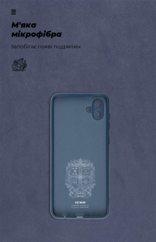 Чехол-накладка Armorstandart Icon для Samsung Galaxy A04 SM-A045 Camera cover Dark Blue (ARM66077)