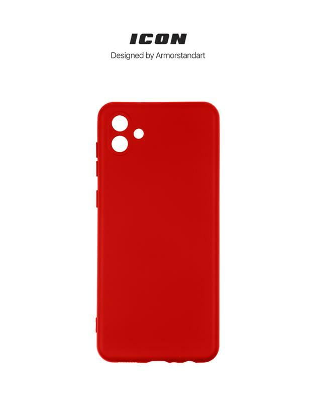 Чехол-накладка Armorstandart Icon для Samsung Galaxy A04 SM-A045 Camera cover Red (ARM63907)