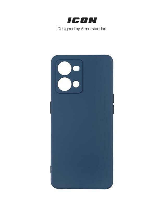 Чехол-накладка Armorstandart Icon для Oppo Reno7 4G Camera cover Dark Blue (ARM65429)