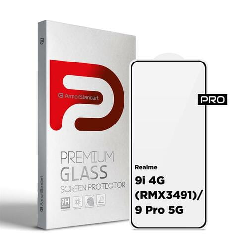 Фото - Захисне скло / плівка ArmorStandart Захисне скло  Pro для Realme 9i 4G /9 Pro 5G Black ( (RMX3491)