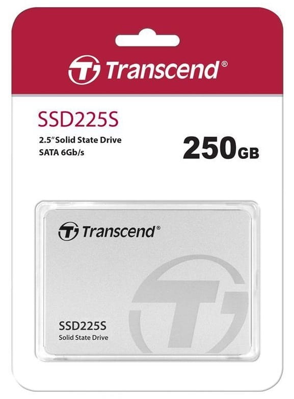 Накопитель SSD  250GB  Transcend SSD225S 2.5" SATA III 3D V-NAND TLC (TS250GSSD225S)