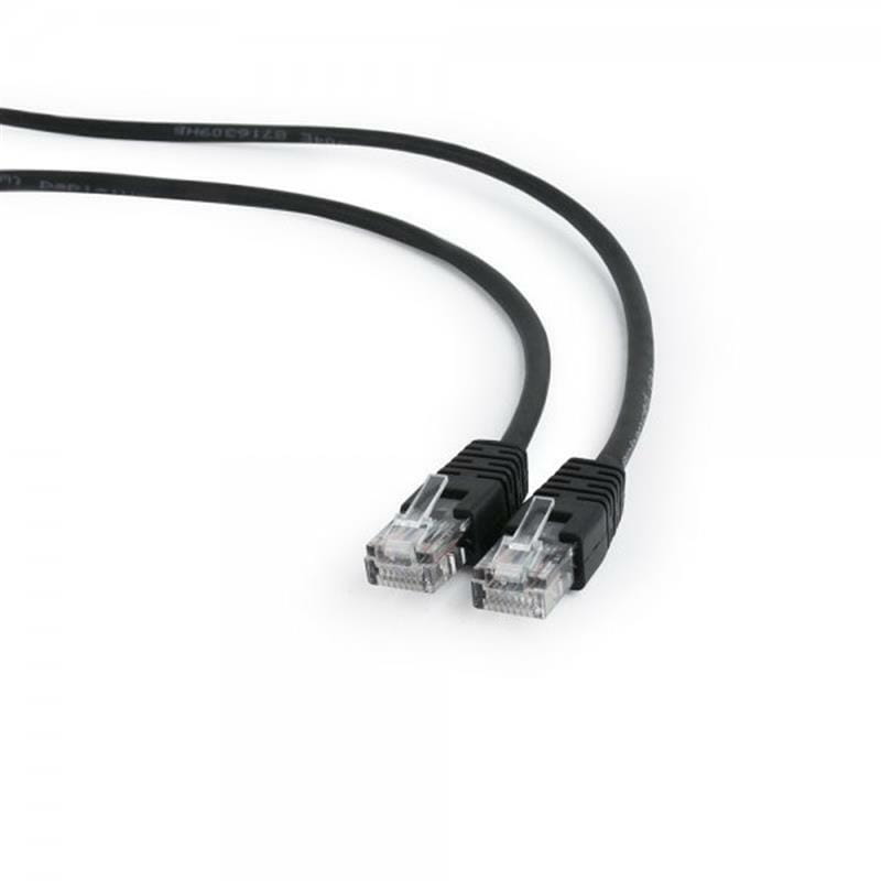 Патч-корд UTP Cablexpert (PP12-10M/BK) литий, 50u" штекер із фіксатором, 10 м, чорний
