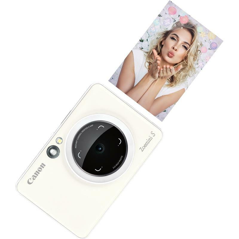 Фотокамера моментальной печати Canon Zoemini S ZV123 Pearl White + 30 листов Zink PhotoPaper (3879C030)