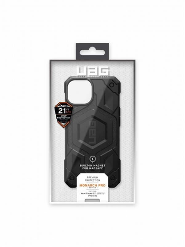 Чохол-накладка Urban Armor Gear Monarch Pro Magsafe для Apple iPhone 14 Black (114028114040)