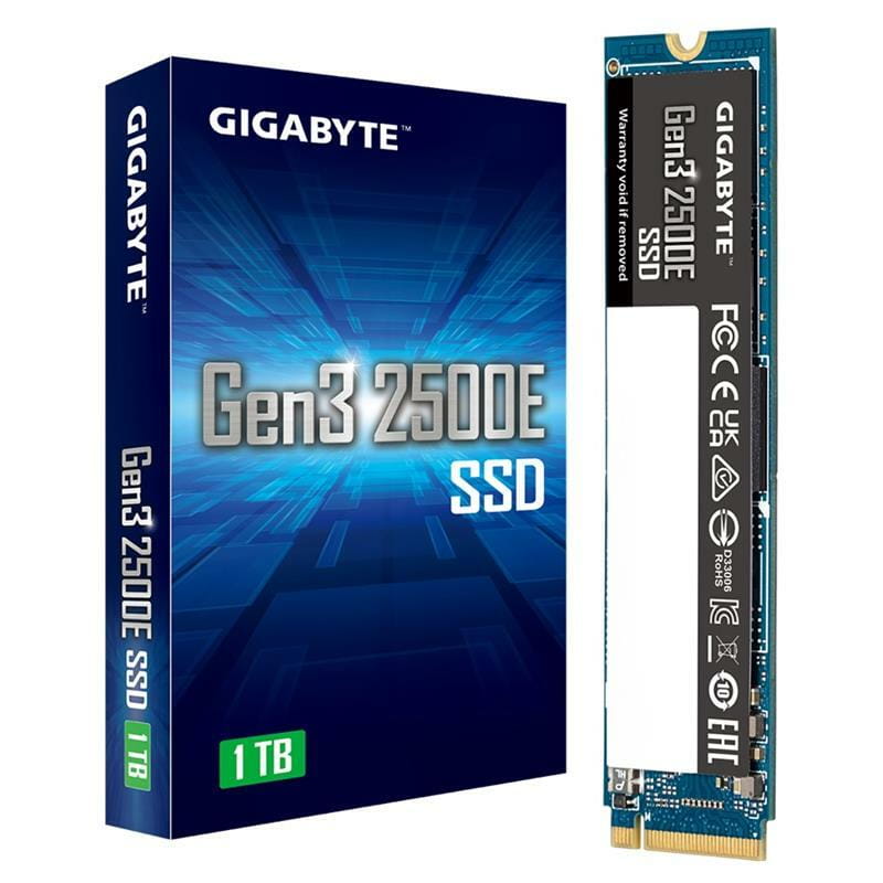 Накопитель SSD 1TB Gigabyte Gen3 2500E M.2 PCIe NVMe 3.0 x4 3D TLC (G325E1TB)