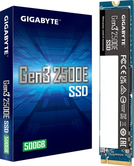 Накопичувач SSD  500GB Gigabyte Gen3 2500E M.2 PCIe NVMe 3.0 x4 3D TLC (G325E500G)