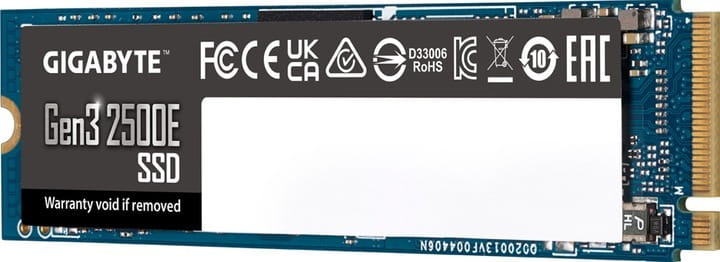 Накопитель SSD  500GB Gigabyte Gen3 2500E M.2 PCIe NVMe 3.0 x4 3D TLC (G325E500G)