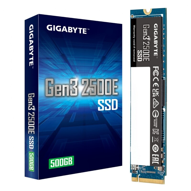 Накопитель SSD  500GB Gigabyte Gen3 2500E M.2 PCIe NVMe 3.0 x4 3D TLC (G325E500G)