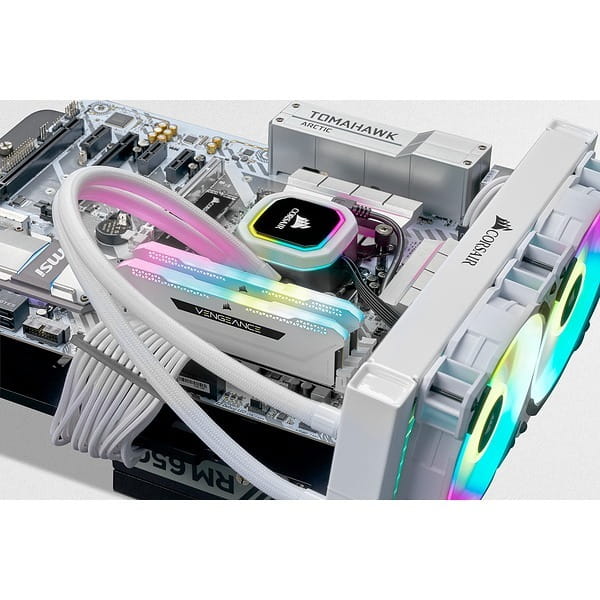 Модуль памяти DDR4 2x16GB/3200 Corsair Vengeance RGB Pro SL White (CMH32GX4M2E3200C16W)