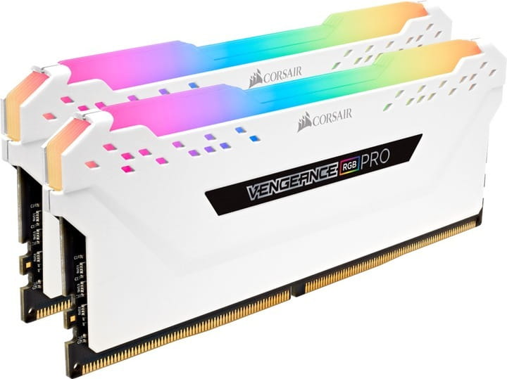 Модуль памяти DDR4 2x16GB/3200 Corsair Vengeance RGB Pro SL White (CMH32GX4M2E3200C16W)