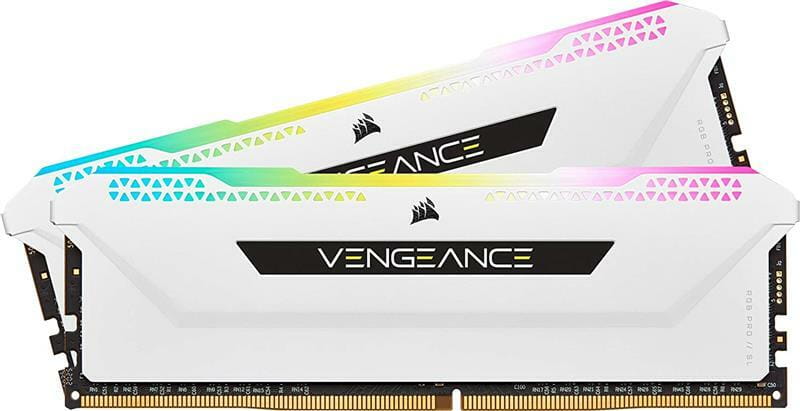 Модуль пам`ятi DDR4 2x16GB/3200 Corsair Vengeance RGB Pro SL White (CMH32GX4M2E3200C16W)