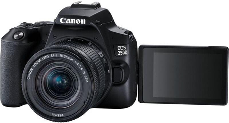 Цифровая зеркальная фотокамера Canon EOS 250D kit 18-55 IS STM Black (3454C007)