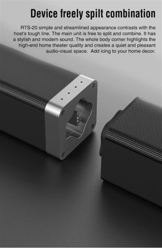 Домашнiй кiнотеатр Remax RTS-20 Tris Sound Bar (6954851292869)