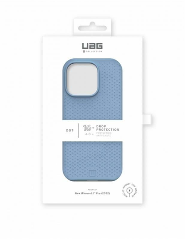 Чeхол-накладка Urban Armor Gear Dot Magsafe для Apple iPhone 14 Pro Cerulean (114082315858)