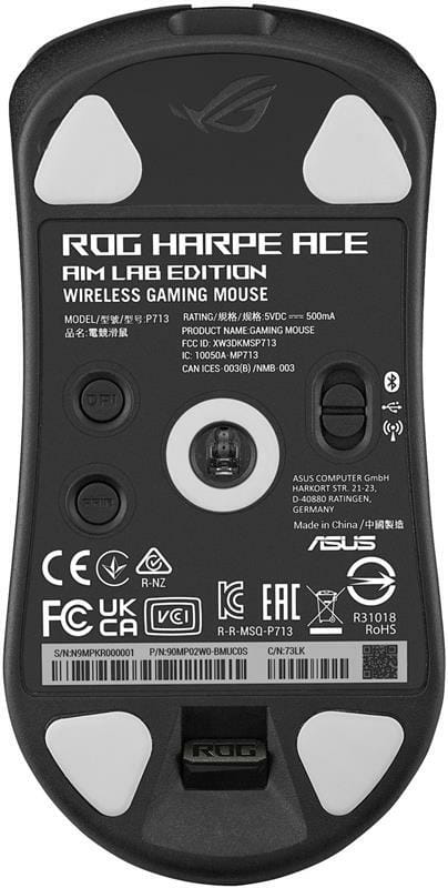 Миша бездротова Asus ROG Harpe Ace Aim Lab Edition Black (90MP02W0-BMUA00)