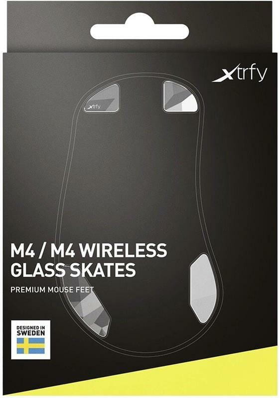 Стеклянные глайды для мыши Xtrfy M4/M4 WL Litus White (SK-GL-M4-WHITE)
