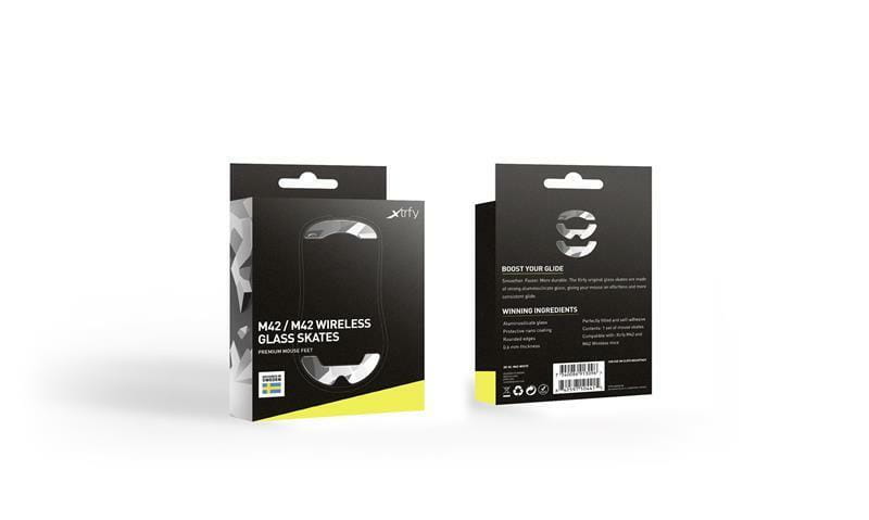 Стеклянные глайды для мыши Xtrfy M42/M42 WL Litus White (SK-GL-M42-WHITE)