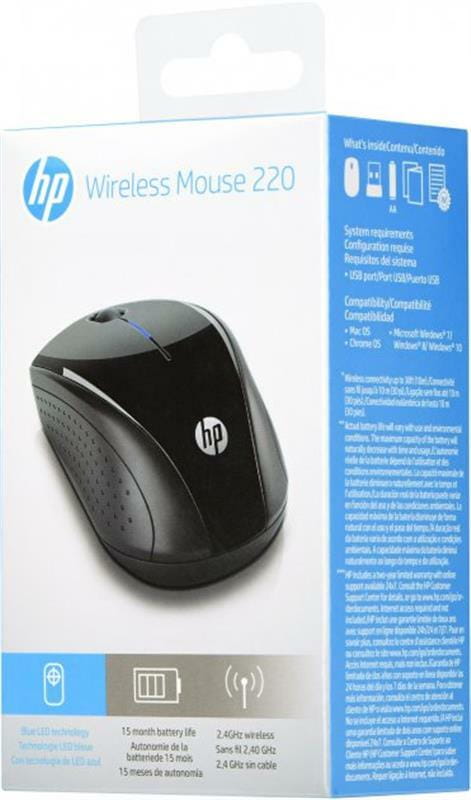 Миша бездротова HP 220 Wireless Black (3FV66AA)