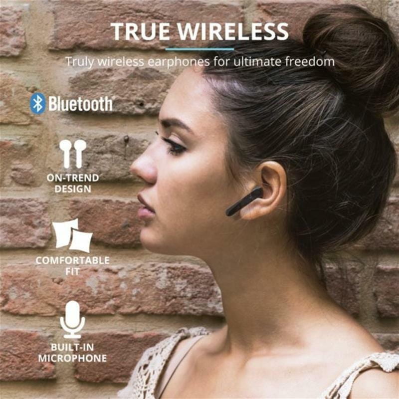 Bluetooth-гарнiтура Trust Primo Touch True Black (23712)