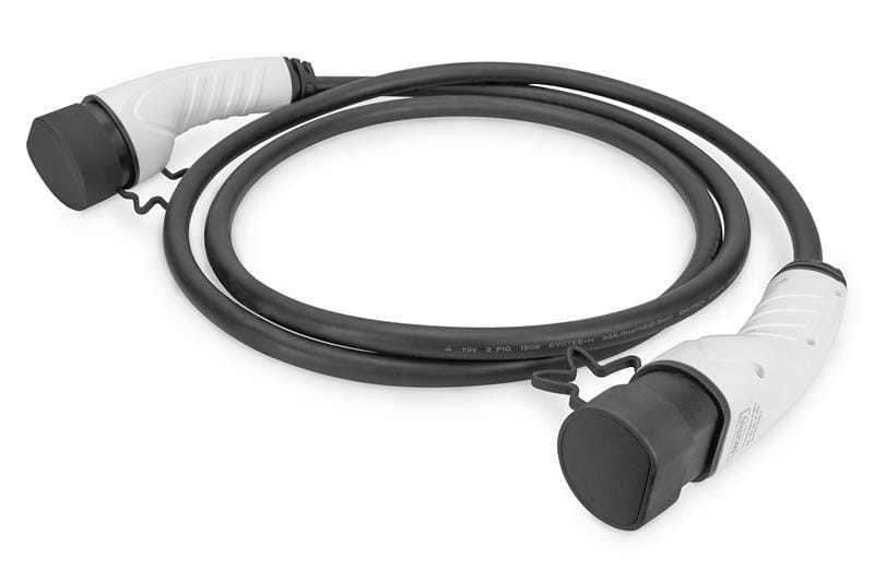 Зарядный кабель Digitus для электромобилей Type 2 to Type 2 Standard, 32А, 22кВт, 3 фазный, 10м (DK-3P32-100)