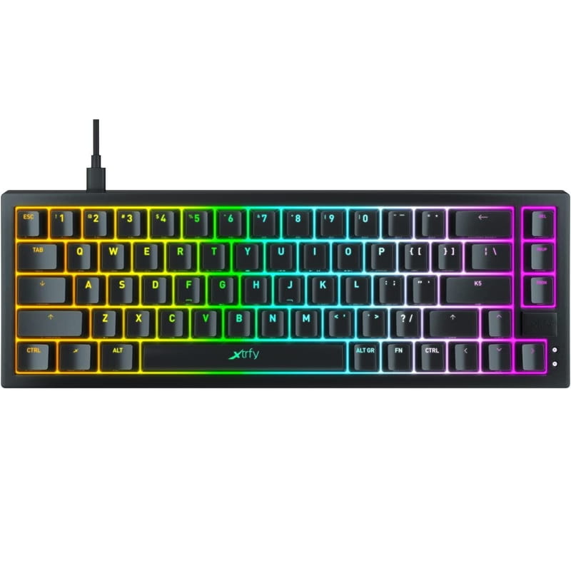 Клавиатура Xtrfy K5 RGB Kailh Red Hot-swap Black (K5-RGB-CPT-BLACK-R-UKR)