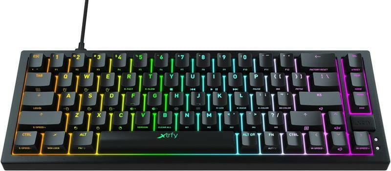 Клавиатура Xtrfy K5 RGB Kailh Red Hot-swap Black (K5-RGB-CPT-BLACK-R-UKR)