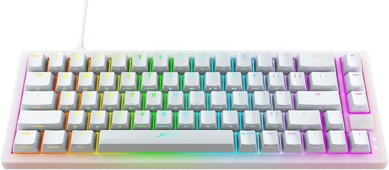 Клавіатура Xtrfy K5 RGB Kailh Red Hot-swap White (K5-RGB-CPT-TPWHITE-R-UKR)
