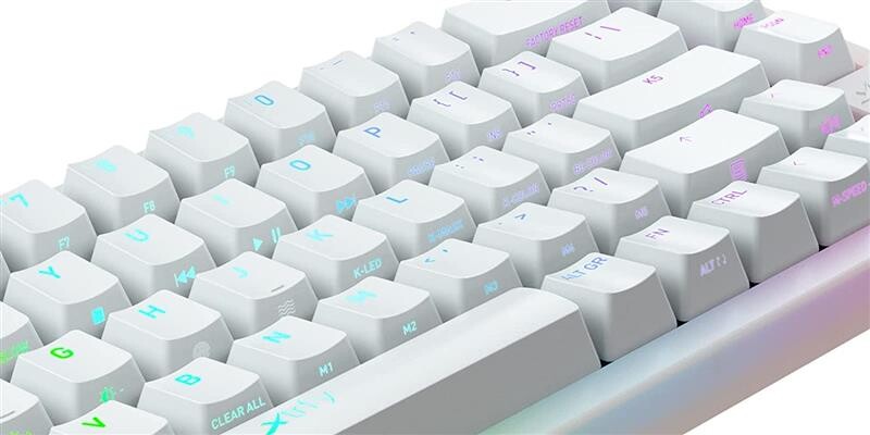 Клавіатура Xtrfy K5 RGB Kailh Red Hot-swap White (K5-RGB-CPT-TPWHITE-R-UKR)