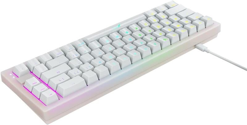 Клавіатура Xtrfy K5 RGB Kailh Red Hot-swap White (K5-RGB-CPT-TPWHITE-R-UKR)
