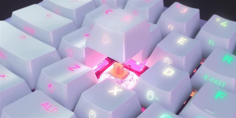 Клавіатура Xtrfy K5 RGB Kailh Red Hot-swap White (K5-RGB-CPT-TPWHITE-R-UKR)