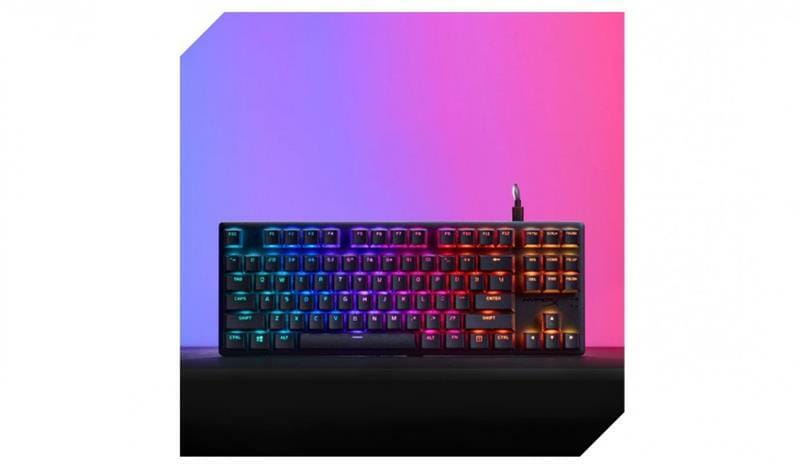 Клавиатура HyperX Alloy Origins Core PBT Aqua RGB Black (639N9AA)