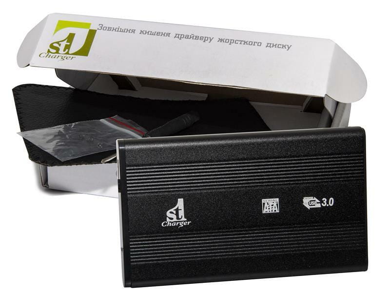 Внешний карман 1StCharger SATA HDD/SSD 2.5", USB 3.0, Black (HDE1STU2530B)