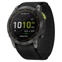 Смарт-часы Garmin Enduro 2 Sapphire Carbon Gray DLC Titanium with Black UltraFit Nylon Strap (010-02754-13)