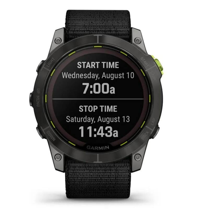 Смарт-часы Garmin Enduro 2 Sapphire Carbon Gray DLC Titanium with Black UltraFit Nylon Strap (010-02754-13)