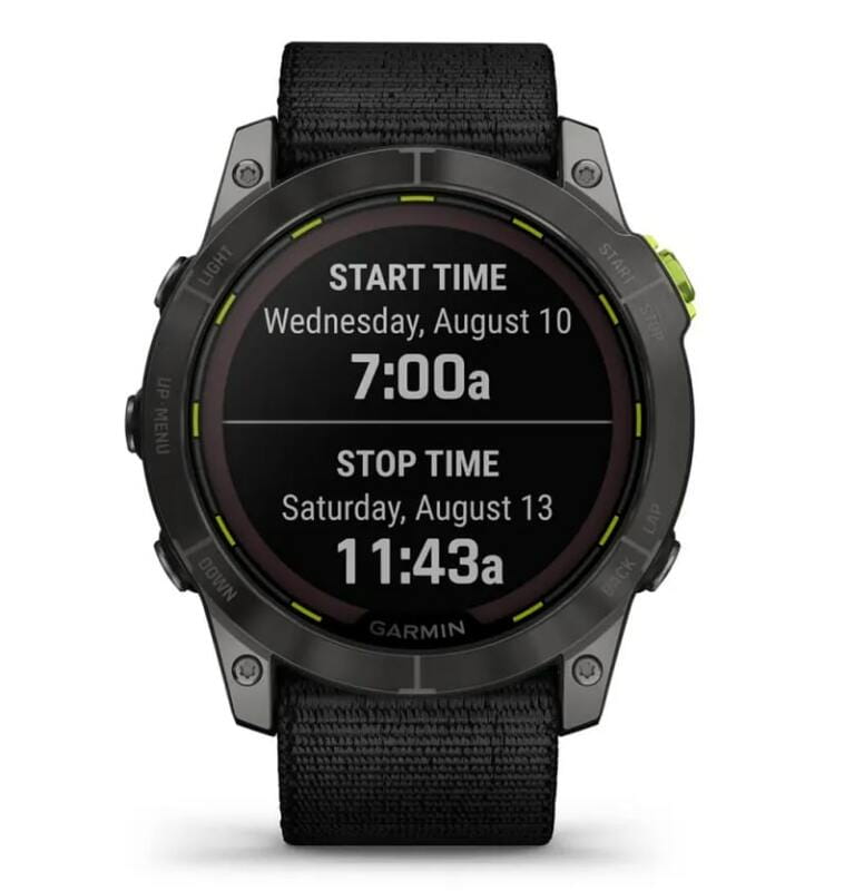 Смарт-годинник Garmin Enduro 2 Sapphire Carbon Gray DLC Titanium with Black UltraFit Nylon Strap (010-02754-13)