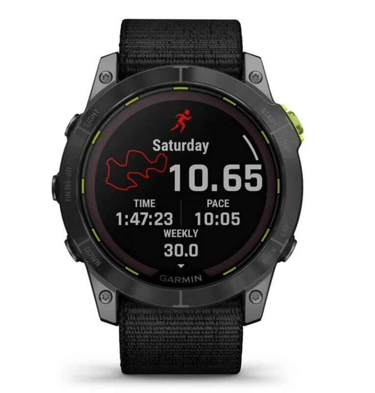 Смарт-часы Garmin Enduro 2 Sapphire Carbon Gray DLC Titanium with Black UltraFit Nylon Strap (010-02754-13)