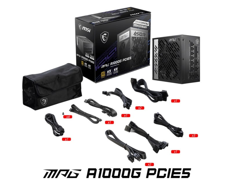Блок питания MSI MPG A1000G PCIE5 1000W