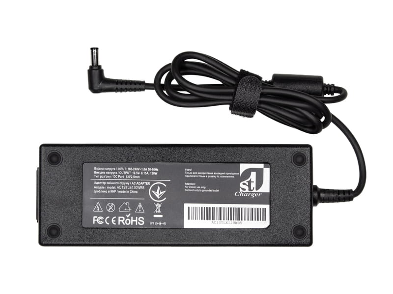 Блок питания 1StCharger для ноутбука Lenovo 19.5V 120W 6.15A 5.5х2.5мм (AC1STLE120WB5)