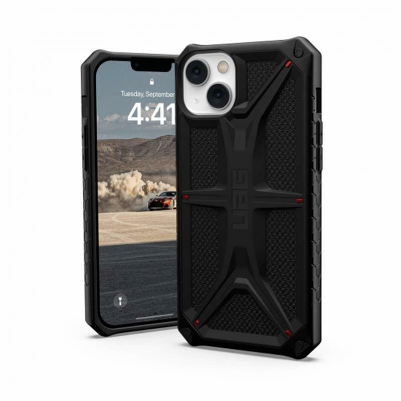 Чохол-накладка Urban Armor Gear Monarch для Apple iPhone 14 Plus Kevlar Black (114033113940)