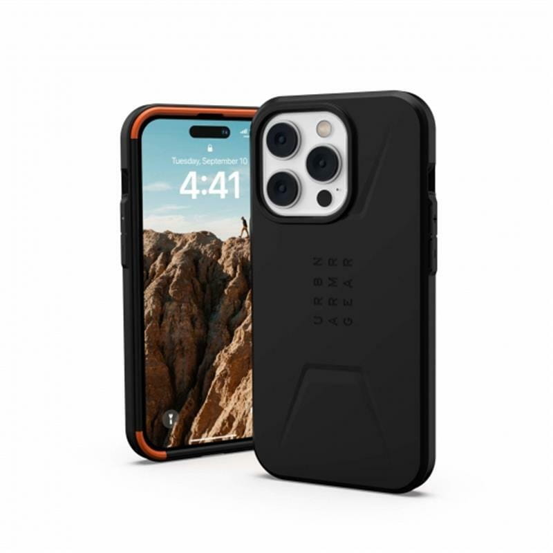 Чeхол-накладка Urban Armor Gear Civilian Magsafe для Apple iPhone 14 Pro Black (114038114040)