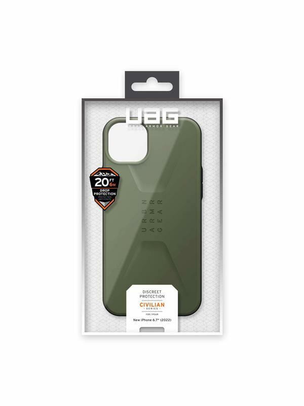Чехол-накладка Urban Armor Gear Civilian для Apple iPhone 14 Plus Olive (114041117272)