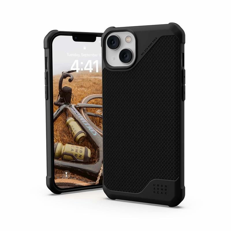 Чохол-накладка Urban Armor Gear Metropolis LT Magsafe для Apple iPhone 14 Plus/15 Plus Kevlar Black (114049113940)