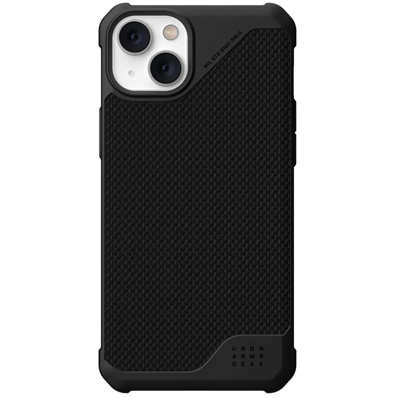 Чохол-накладка Urban Armor Gear Metropolis LT Magsafe для Apple iPhone 14 Plus/15 Plus Kevlar Black (114049113940)