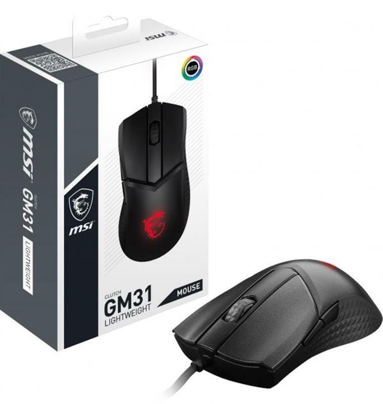 Мышь MSI Clutch GM31 Lightweight Black (S12-0402050-CLA)