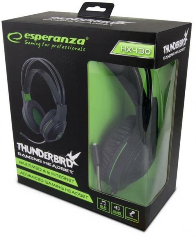 Гарнитура Esperanza EGH430 Black/Green