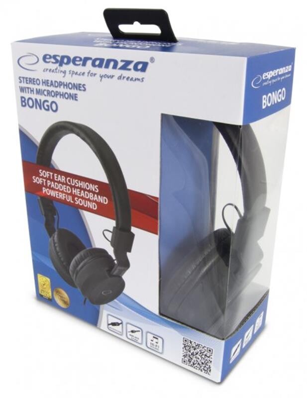 Гарнітура Esperanza EH212K Bongo Black